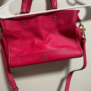 Coach Pink Leather Women's Bag